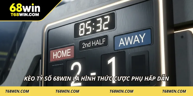 Kèo tỷ số 68WIN là hình thức cược phụ hấp dẫn